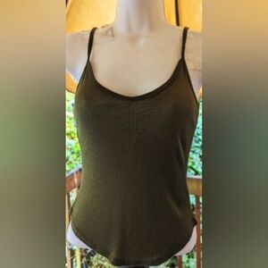 NWT Project Social dark olive Tank top L & XS